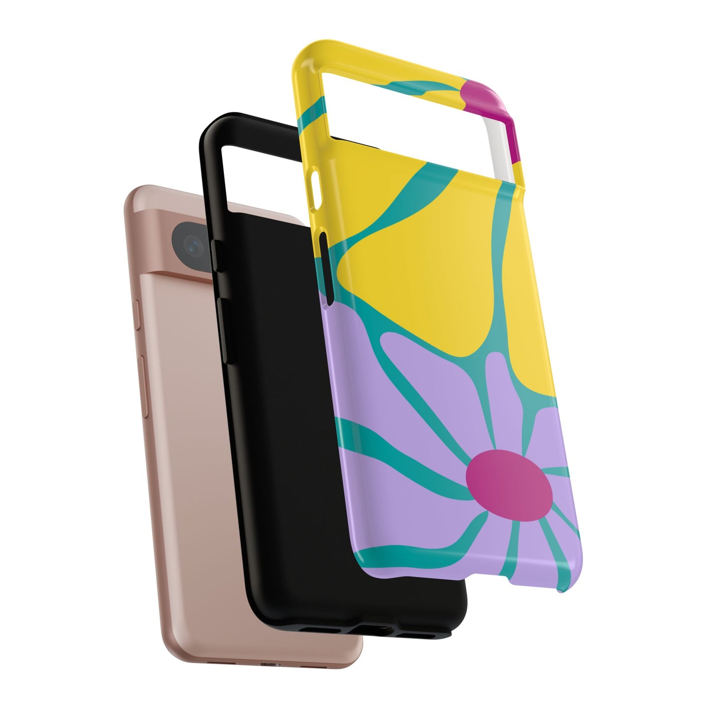 Matisse Style Floral Tough Phone Case, Colorful Abstract Flowers, Gift for Art Lovers, Wide Range of Smartphones