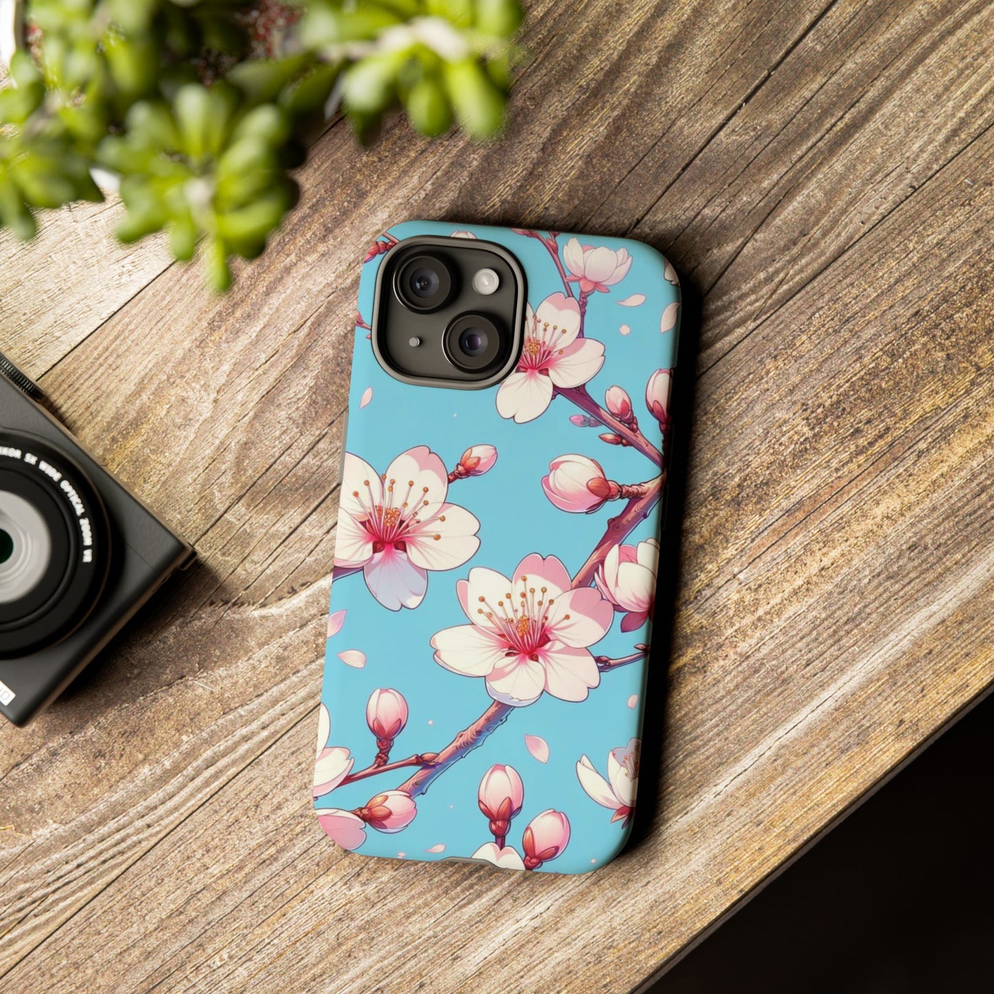 Anime Phone Case, Sakura Blossom Tough Case, Friend Gift, Japanese Culture, Protective Cover, Anime Lover Gift