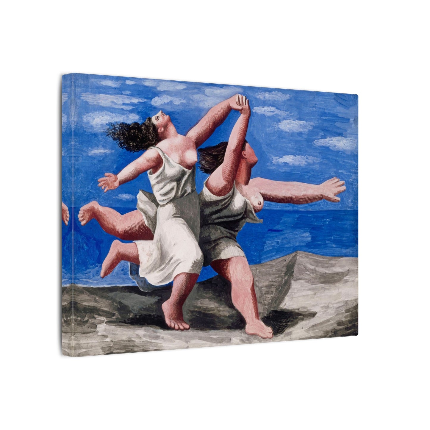 Pablo Picasso Two Women Running on the Beach Canvas Print, Race Classic Artwork, Eco Friendly Canvas for Modern Decor