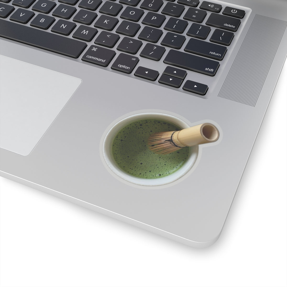 Matcha Whisk Sticker, Realistic Top View Cup Sticker, Green Tea Lover Gift, Sticker for Laptop, Water Bottle Decal, Planner
