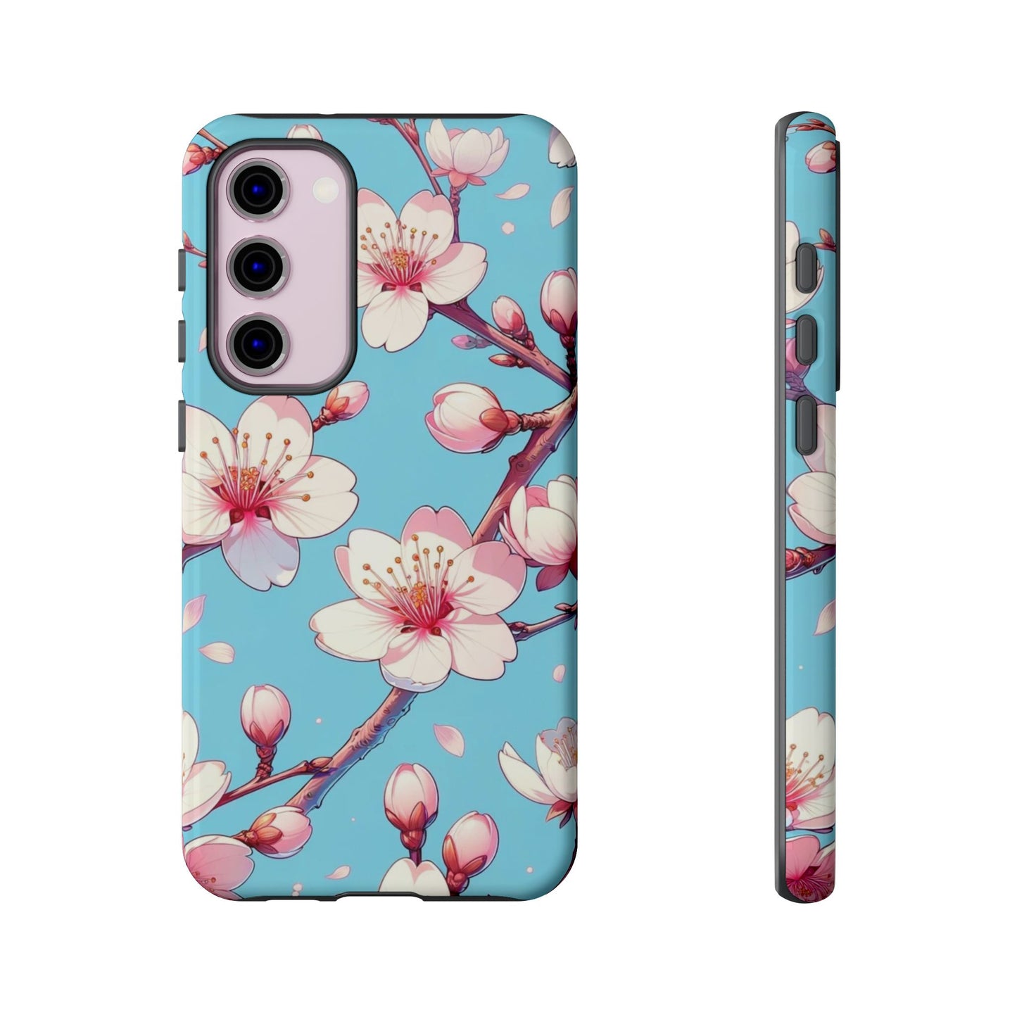 Anime Phone Case, Sakura Blossom Tough Case, Friend Gift, Japanese Culture, Protective Cover, Anime Lover Gift
