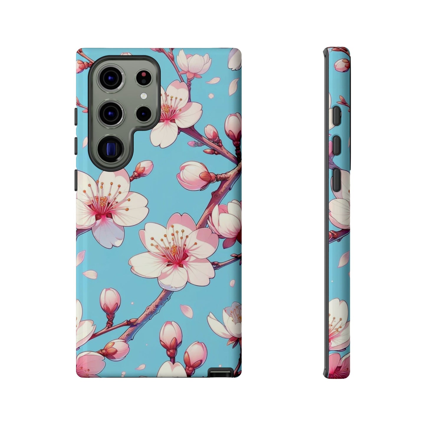 Anime Phone Case, Sakura Blossom Tough Case, Friend Gift, Japanese Culture, Protective Cover, Anime Lover Gift