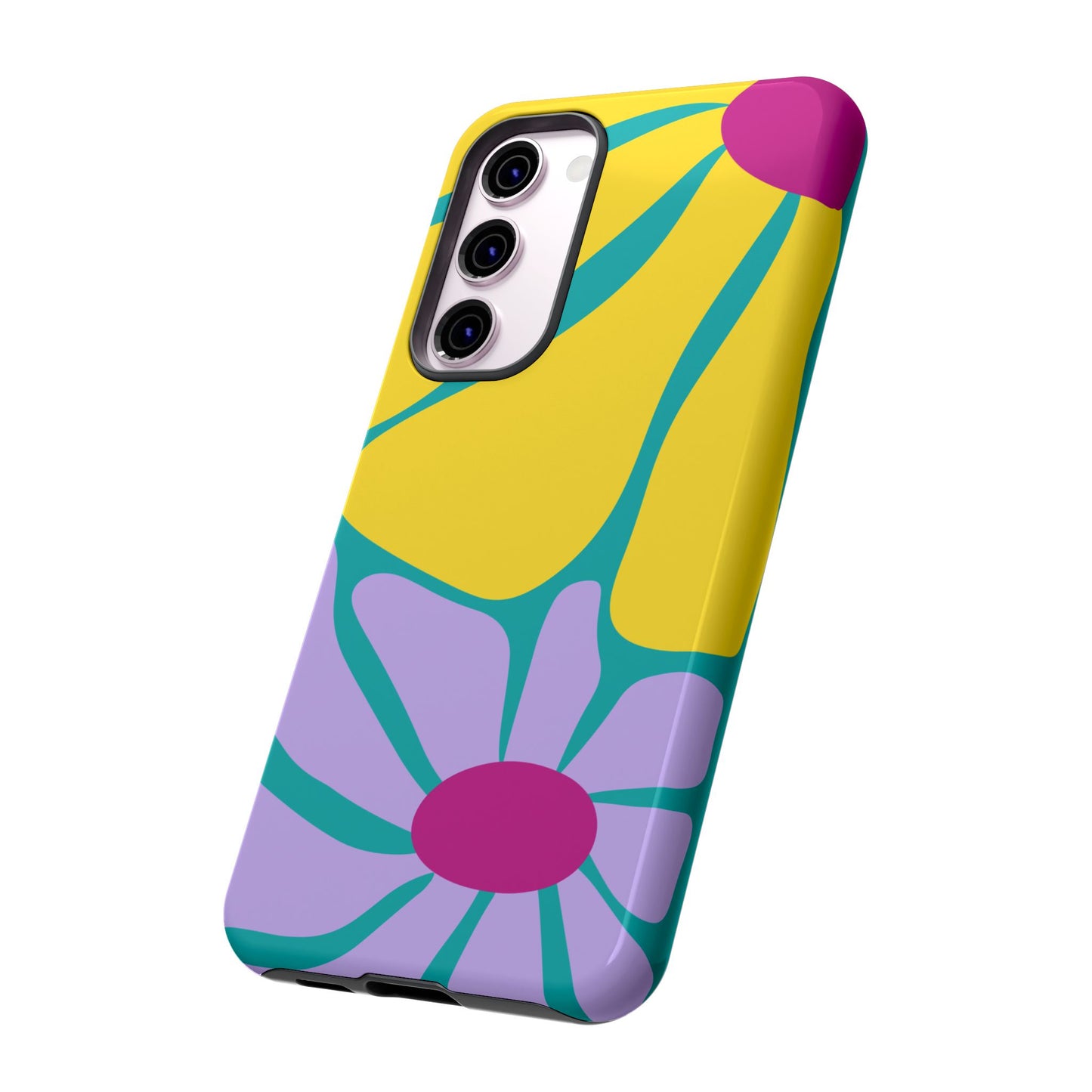Matisse Style Floral Tough Phone Case, Colorful Abstract Flowers, Gift for Art Lovers, Wide Range of Smartphones