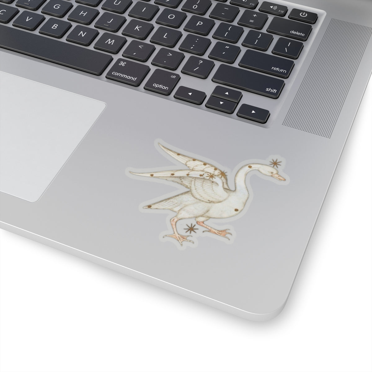 Medieval Art Swan Sticker, Mystical Magical Aesthetic, Cool Decal for Laptops, Water Bottles, Medieval Gift