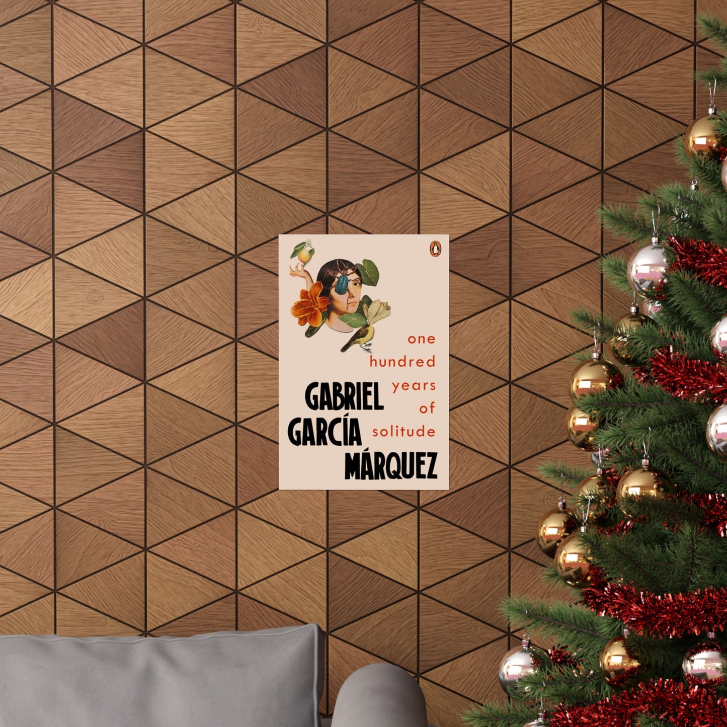 One Hundred Years of Solitude Book Cover Poster, Literary Wall Art for Gabriel Garcia Marquez Fans, Gift for Book Lovers