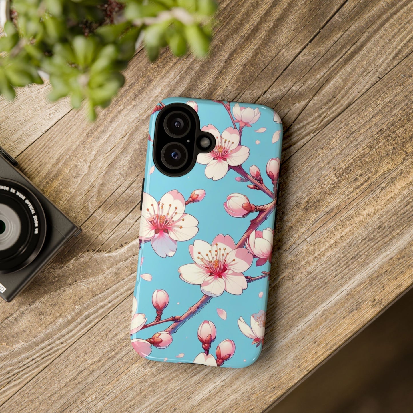 Anime Phone Case, Sakura Blossom Tough Case, Friend Gift, Japanese Culture, Protective Cover, Anime Lover Gift