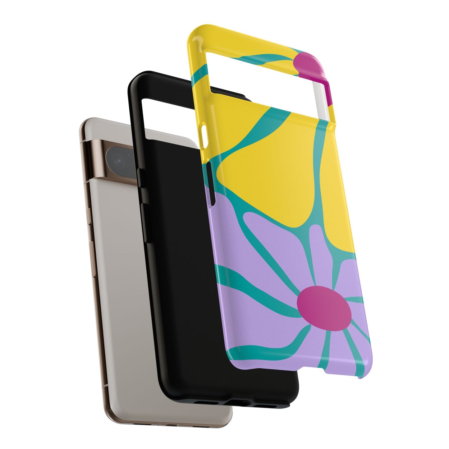 Matisse Style Floral Tough Phone Case, Colorful Abstract Flowers, Gift for Art Lovers, Wide Range of Smartphones