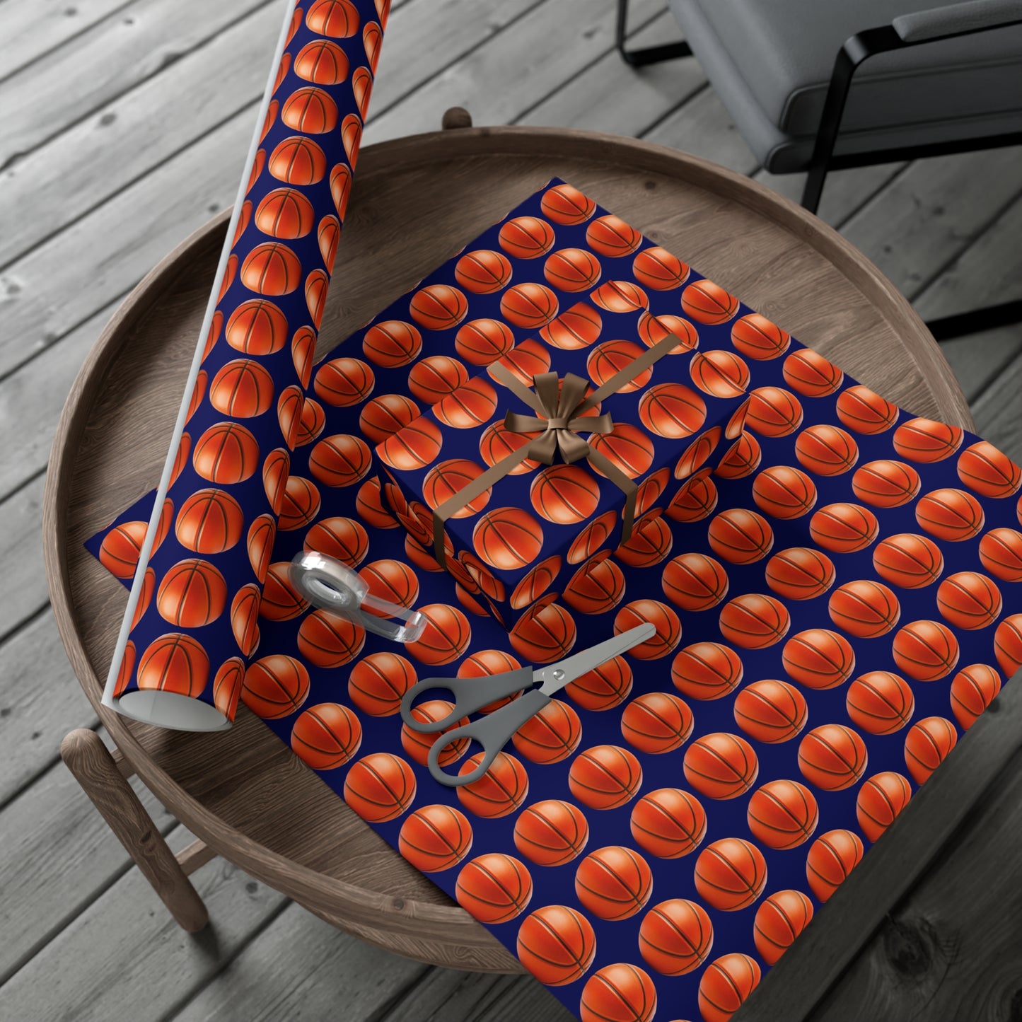 Basketball Wrapping Paper - Navy Blue - Perfect Gift for Him, Boyfriend, basketball fans