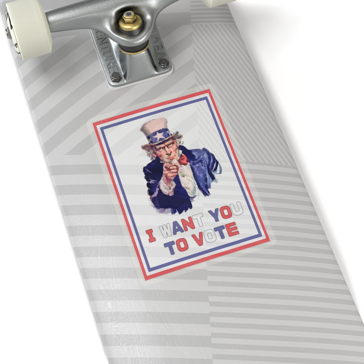 US Election Sticker, Uncle Sam, I Want You to Vote Decal, 2024 Election Campaign, Patriotic Vinyl for Laptops and Water Bottles