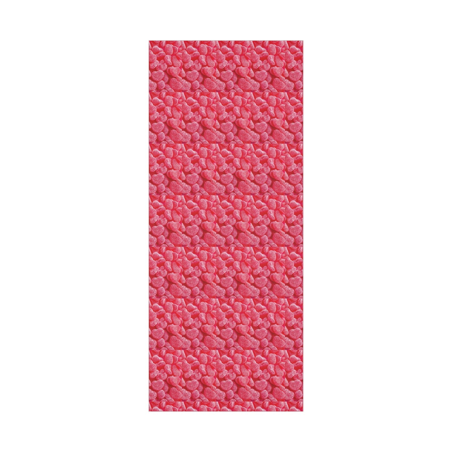 Pink Heart Gummy Candies Gift Wrapping Paper - Perfect Wrap for Valentine's Day, Birthdays and More - Gift for Loved Ones