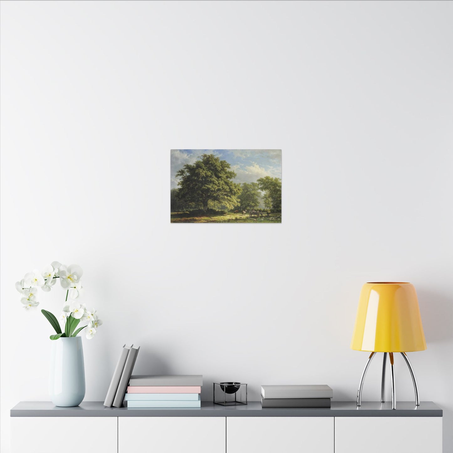 Bentheim Forest Canvas Art by George Andries Roth, Serene Nature Landscape Wall Decor, Luxurious Gift