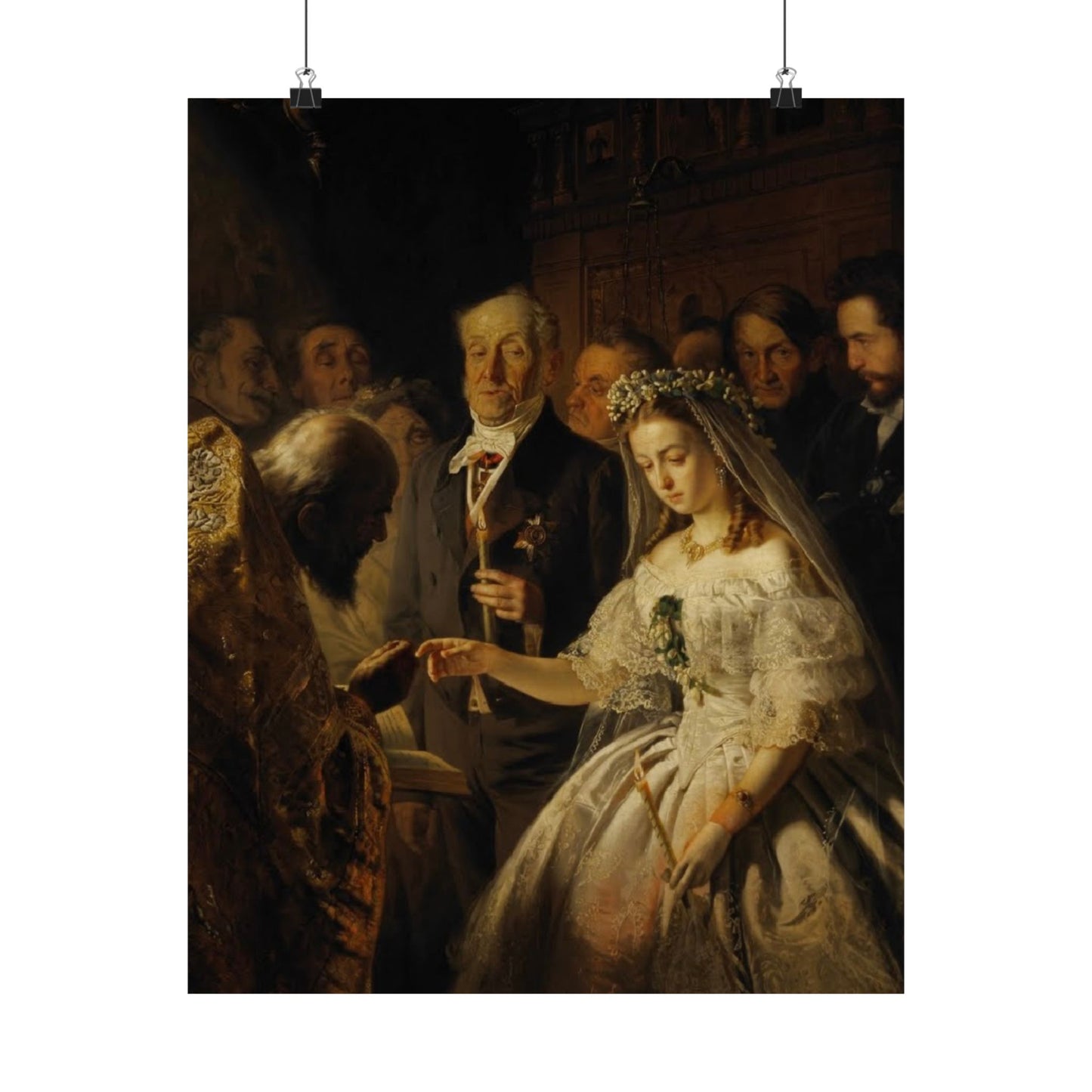 Unequal Marriage Print by Vasili Pukirev