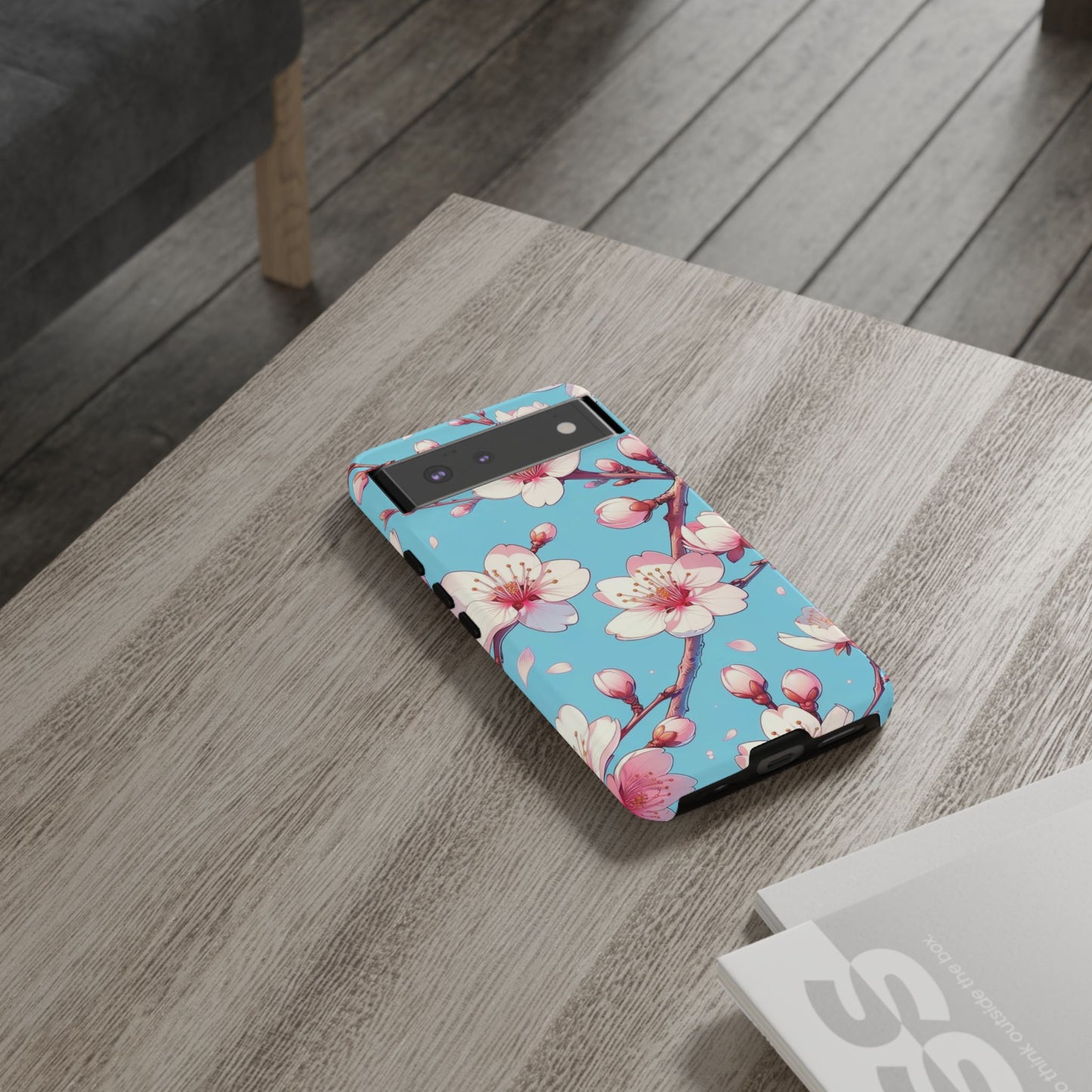 Anime Phone Case, Sakura Blossom Tough Case, Friend Gift, Japanese Culture, Protective Cover, Anime Lover Gift