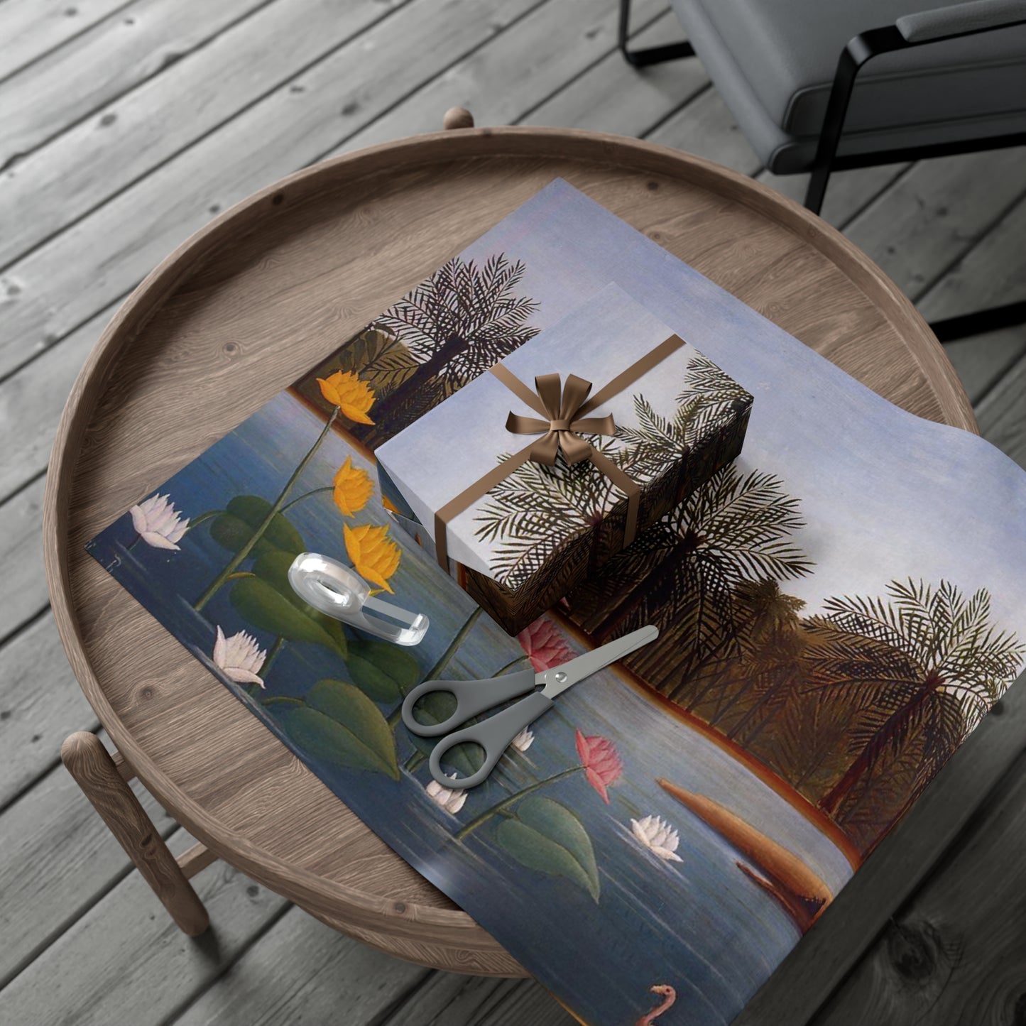 The Flamingoes by Henri Rousseau Wrapping Paper - Artistic and Premium Quality Gift Wrap - Unique & Timeless Design - Eco-Friendly