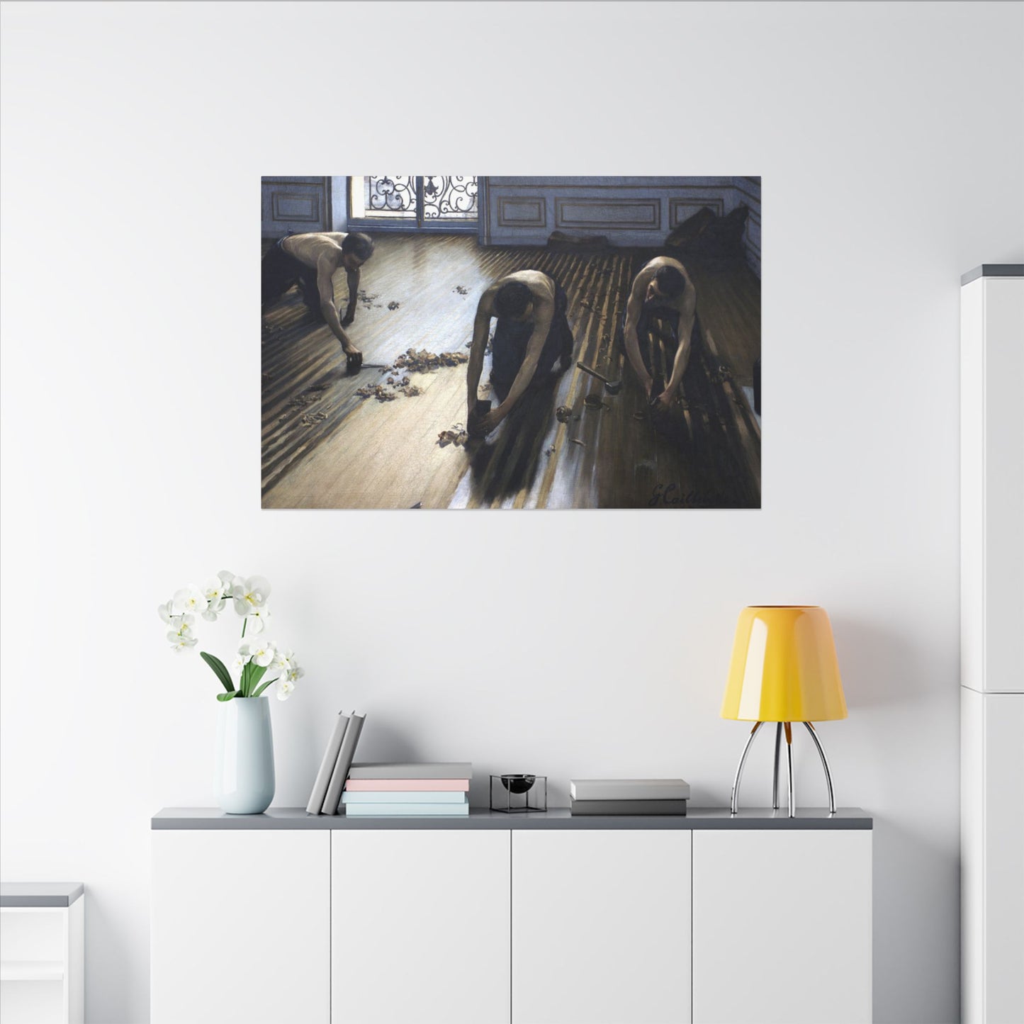 Gustave Caillebotte The Parquet Planers Canvas, French Impressionist Urban Art, Eco Friendly Wall Art for Home Decor