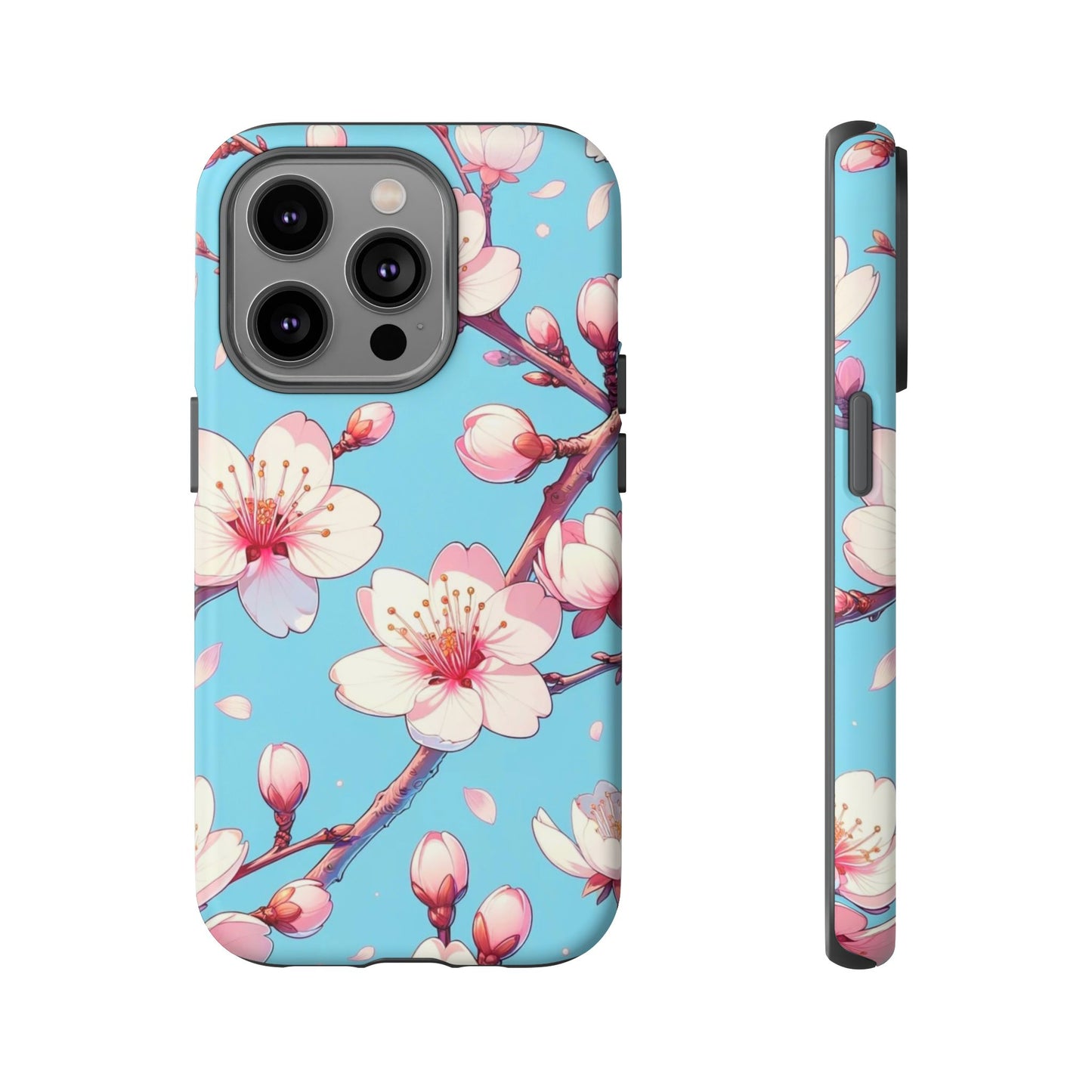 Anime Phone Case, Sakura Blossom Tough Case, Friend Gift, Japanese Culture, Protective Cover, Anime Lover Gift