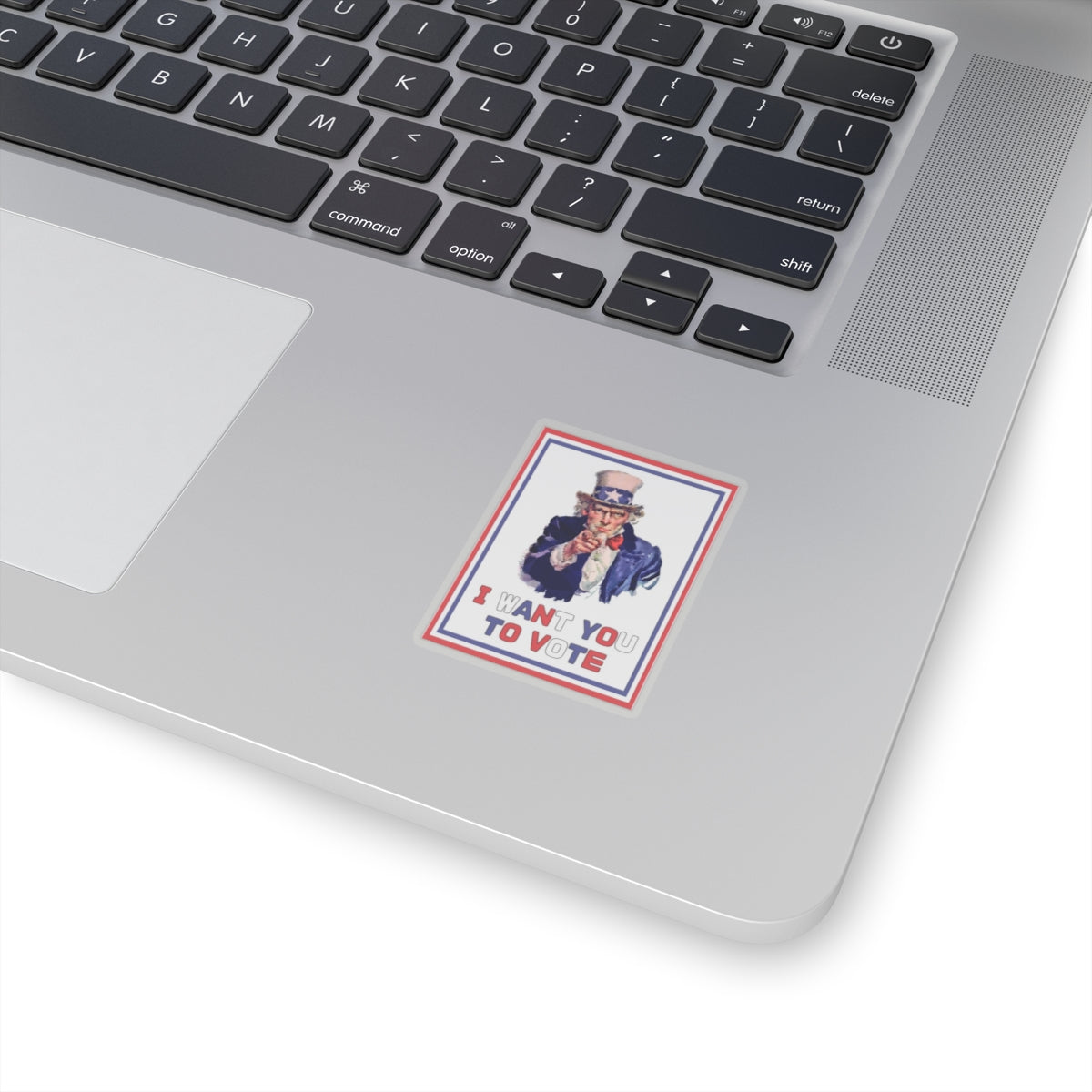 US Election Sticker, Uncle Sam, I Want You to Vote Decal, 2024 Election Campaign, Patriotic Vinyl for Laptops and Water Bottles