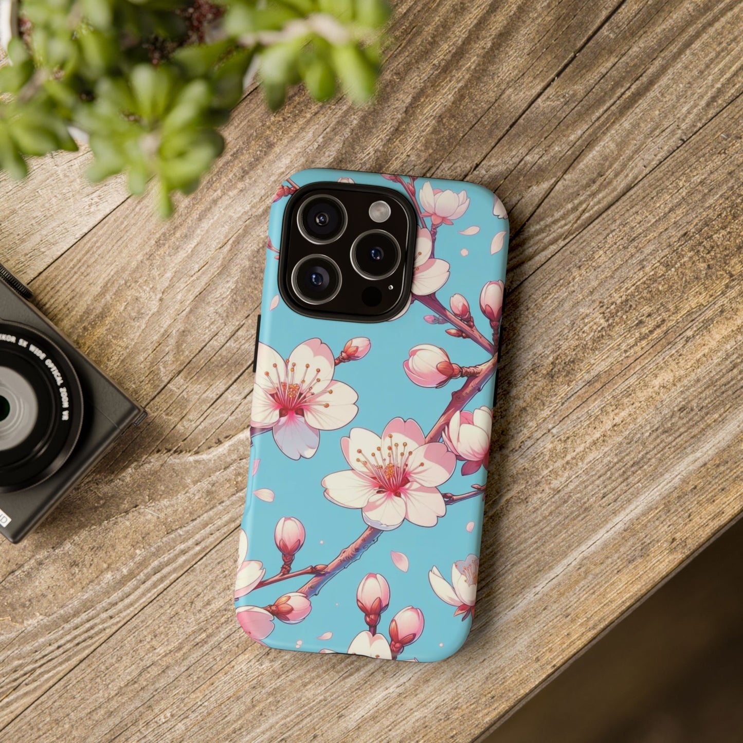 Anime Phone Case, Sakura Blossom Tough Case, Friend Gift, Japanese Culture, Protective Cover, Anime Lover Gift