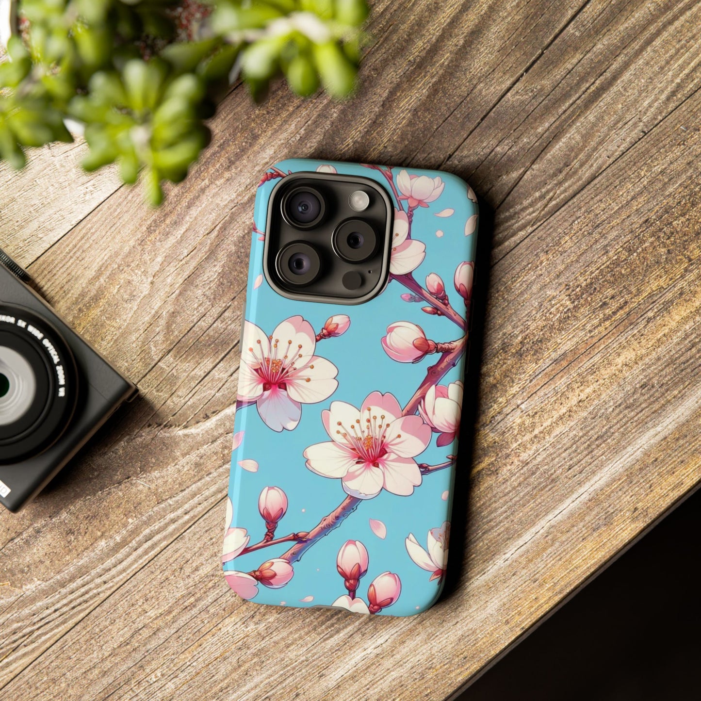 Anime Phone Case, Sakura Blossom Tough Case, Friend Gift, Japanese Culture, Protective Cover, Anime Lover Gift