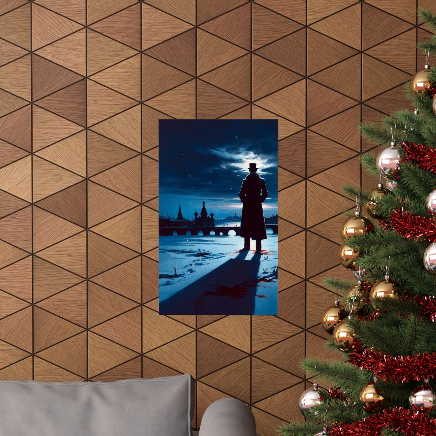 Crime and Punishment Inspired Poster, Dostoyevsky Literary Art Print, Gift for Book Lovers