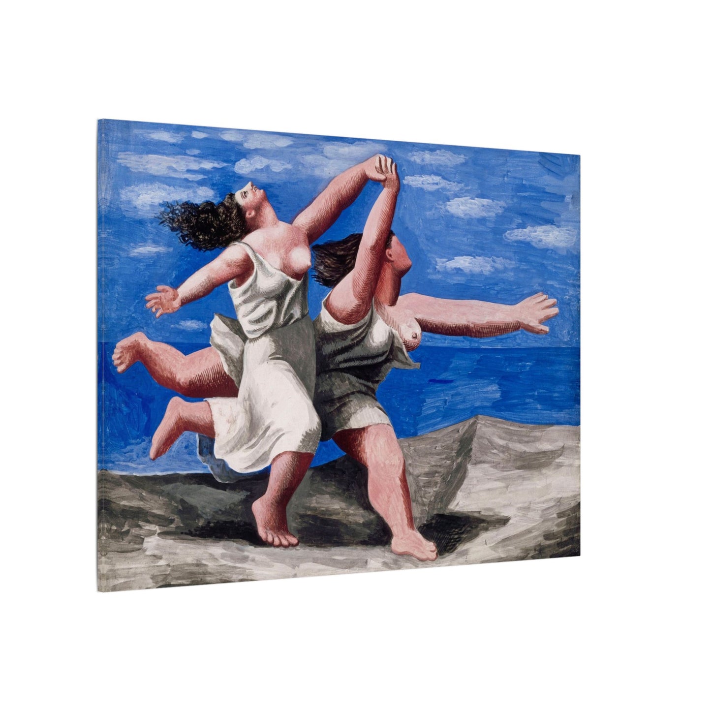 Pablo Picasso Two Women Running on the Beach Canvas Print, Race Classic Artwork, Eco Friendly Canvas for Modern Decor