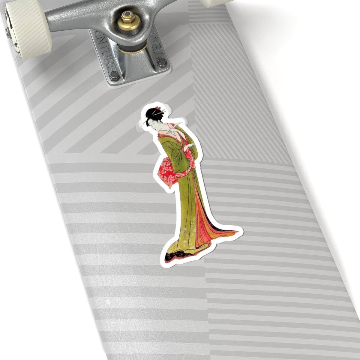 Japanese Sticker, Eishi Hosoda Itsutomi Kimono Vinyl Decal,Traditional Ukiyoe Art, High Quality Art Lover Gift