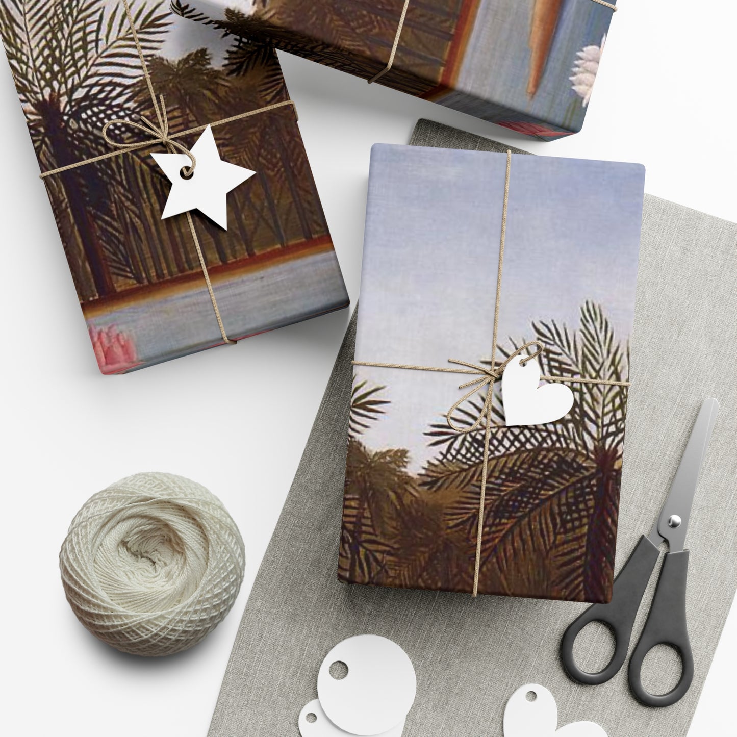 The Flamingoes by Henri Rousseau Wrapping Paper - Artistic and Premium Quality Gift Wrap - Unique & Timeless Design - Eco-Friendly