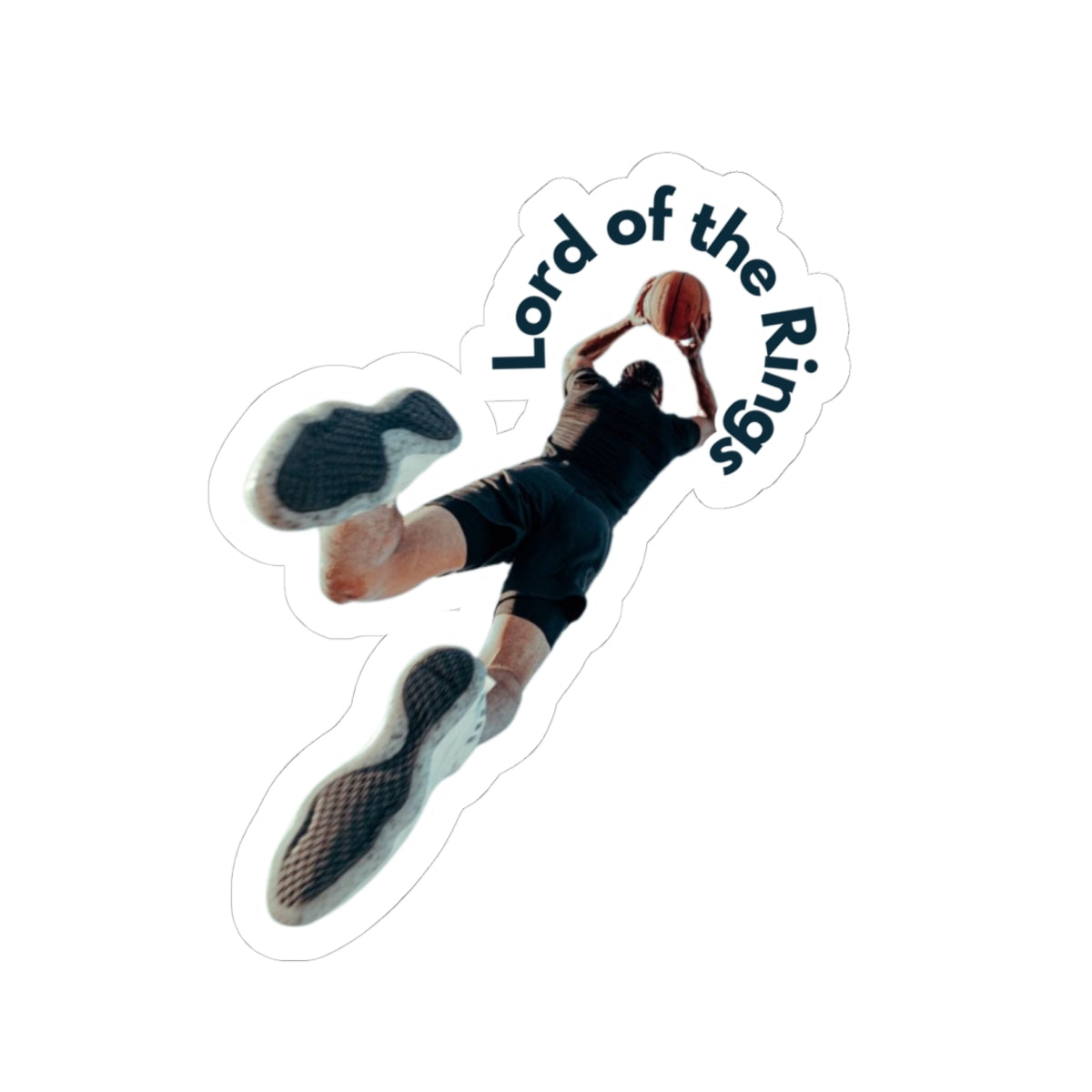 Lord of the Rings Basketball Sticker - Cool Vinyl Decal for Basketball Fans - Stylish Gift for Him, Boyfriend, or Dad