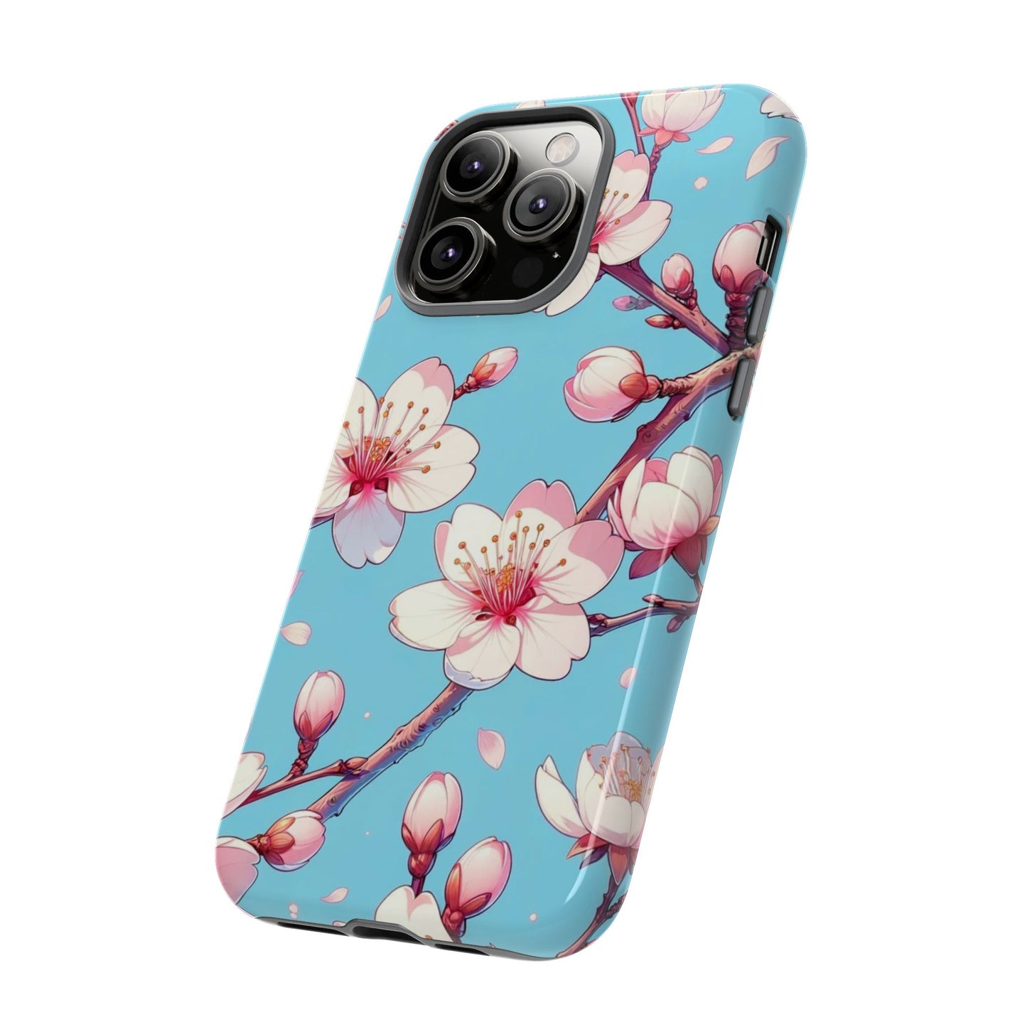 Anime Phone Case, Sakura Blossom Tough Case, Friend Gift, Japanese Culture, Protective Cover, Anime Lover Gift