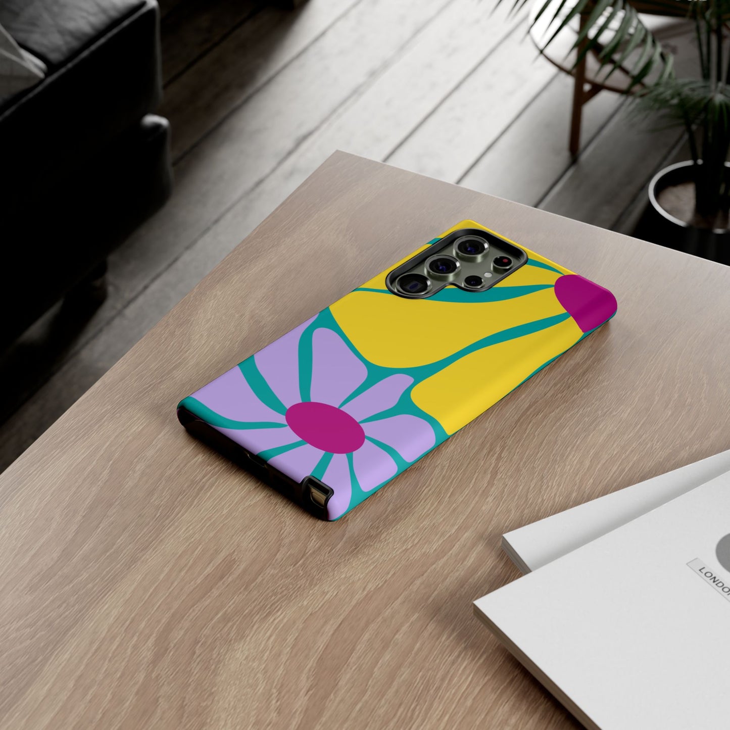 Matisse Style Floral Tough Phone Case, Colorful Abstract Flowers, Gift for Art Lovers, Wide Range of Smartphones