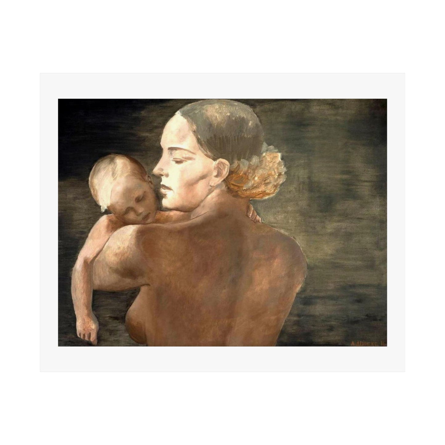 Mother by Alexander Deineka Art Print, A Timeless Depiction of Motherhood and Femininity, Feminist Wall Poster, Mother's Day Gift