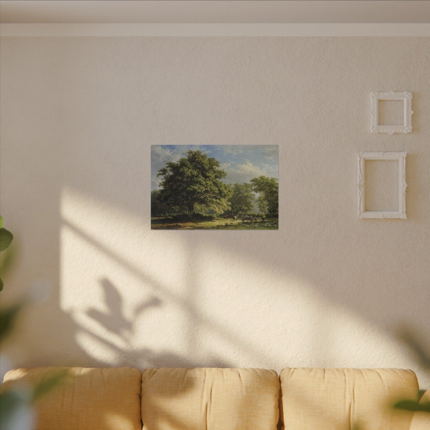 Bentheim Forest Canvas Art by George Andries Roth, Serene Nature Landscape Wall Decor, Luxurious Gift