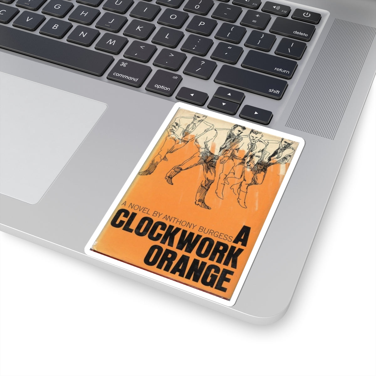 Vintage Book Cover Sticker, A Clockwork Orange by Anthony Burgess, Literature Gift, Book Lover Decal, Retro Aesthetic