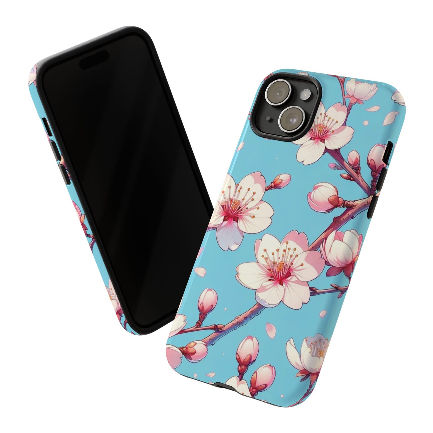 Anime Phone Case, Sakura Blossom Tough Case, Friend Gift, Japanese Culture, Protective Cover, Anime Lover Gift