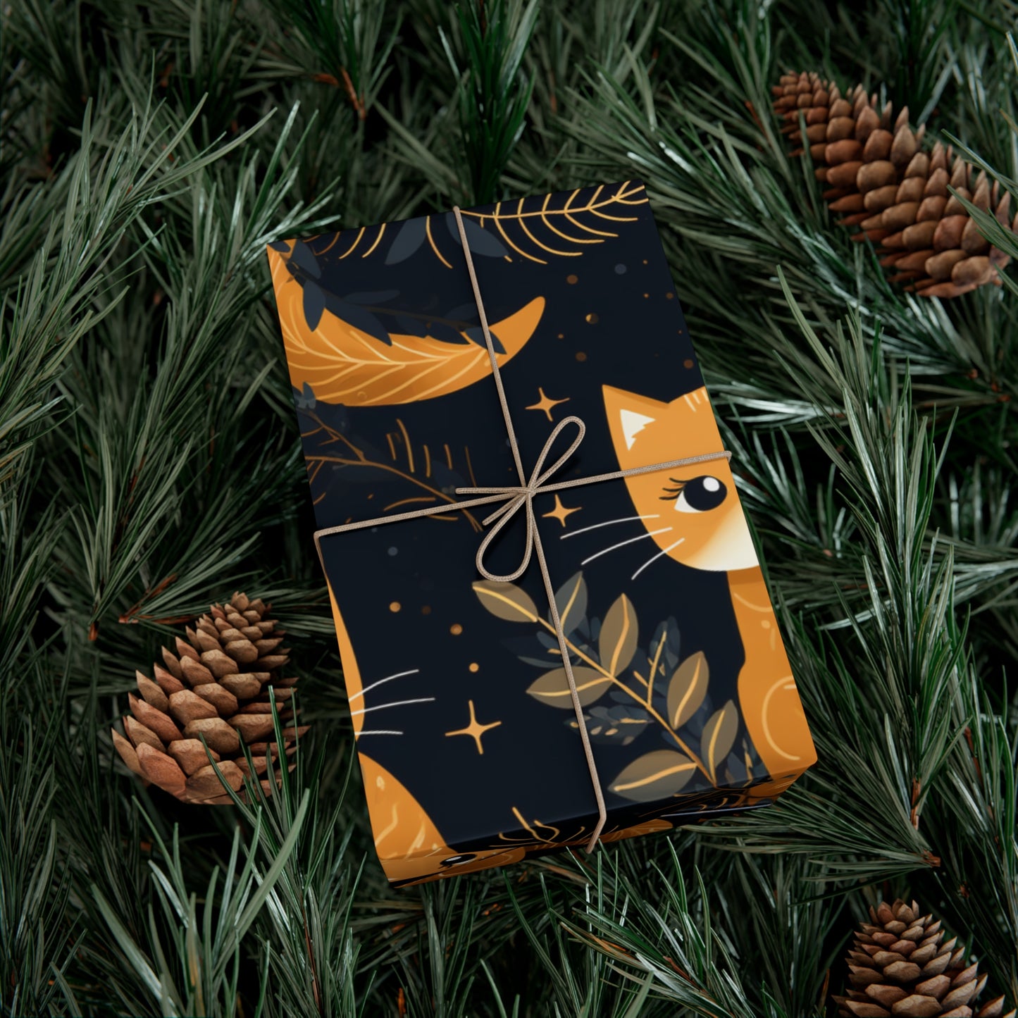 Adorable Cat Illustrated Gift Wrapping Paper - Cute and Vibrant - Eco-Friendly - Perfect for Cat Lovers