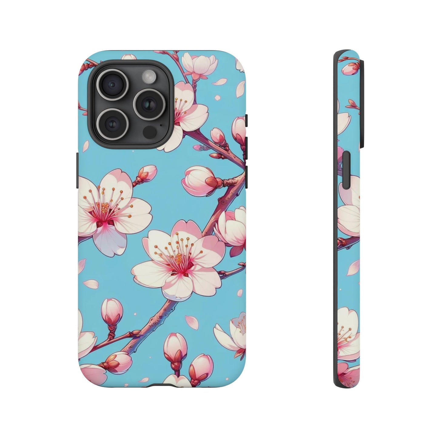 Anime Phone Case, Sakura Blossom Tough Case, Friend Gift, Japanese Culture, Protective Cover, Anime Lover Gift