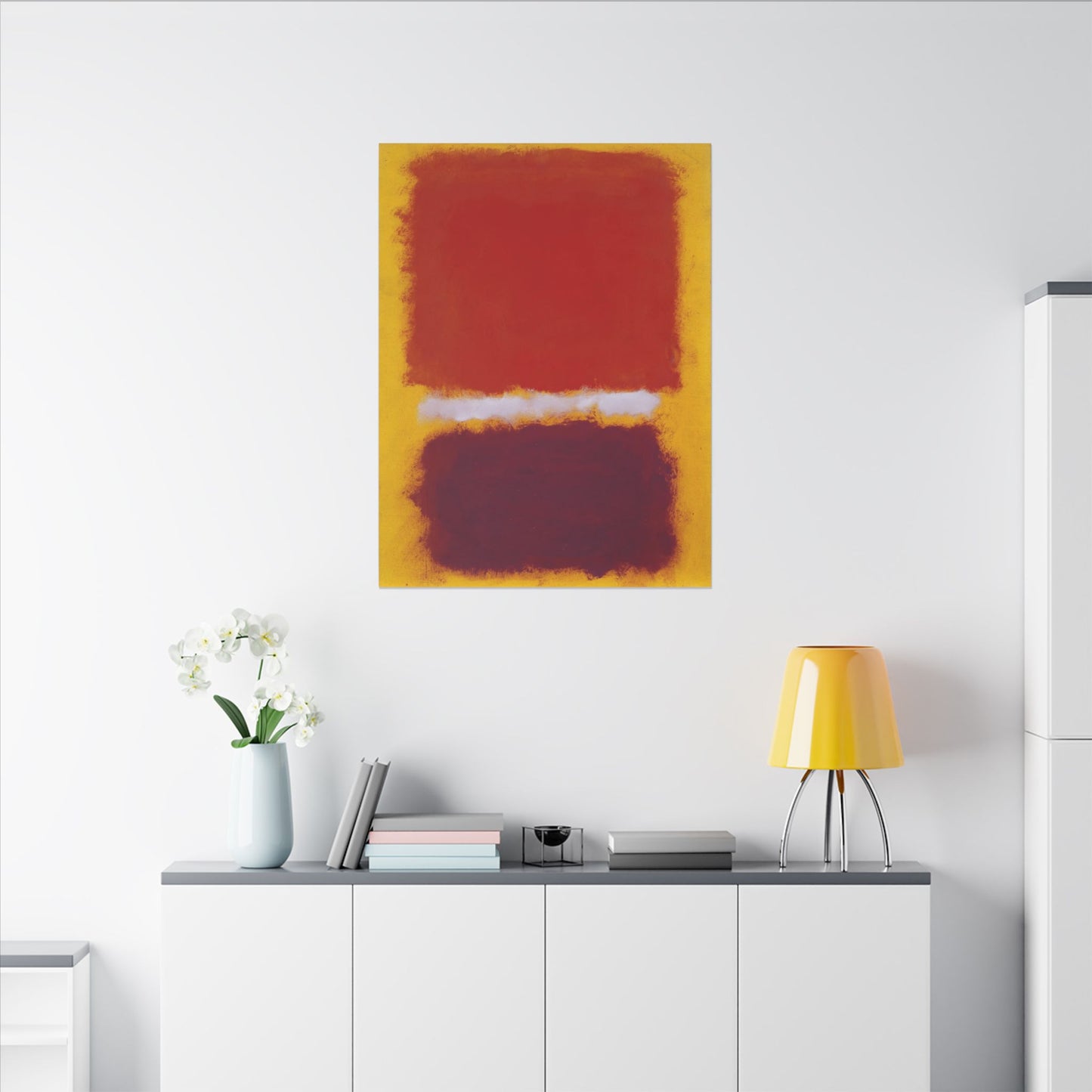 Mark Rothko Art Canvas, Untitled 1959, Vivid Color Abstract, Modern Home Decor, Statement Wall Hanging