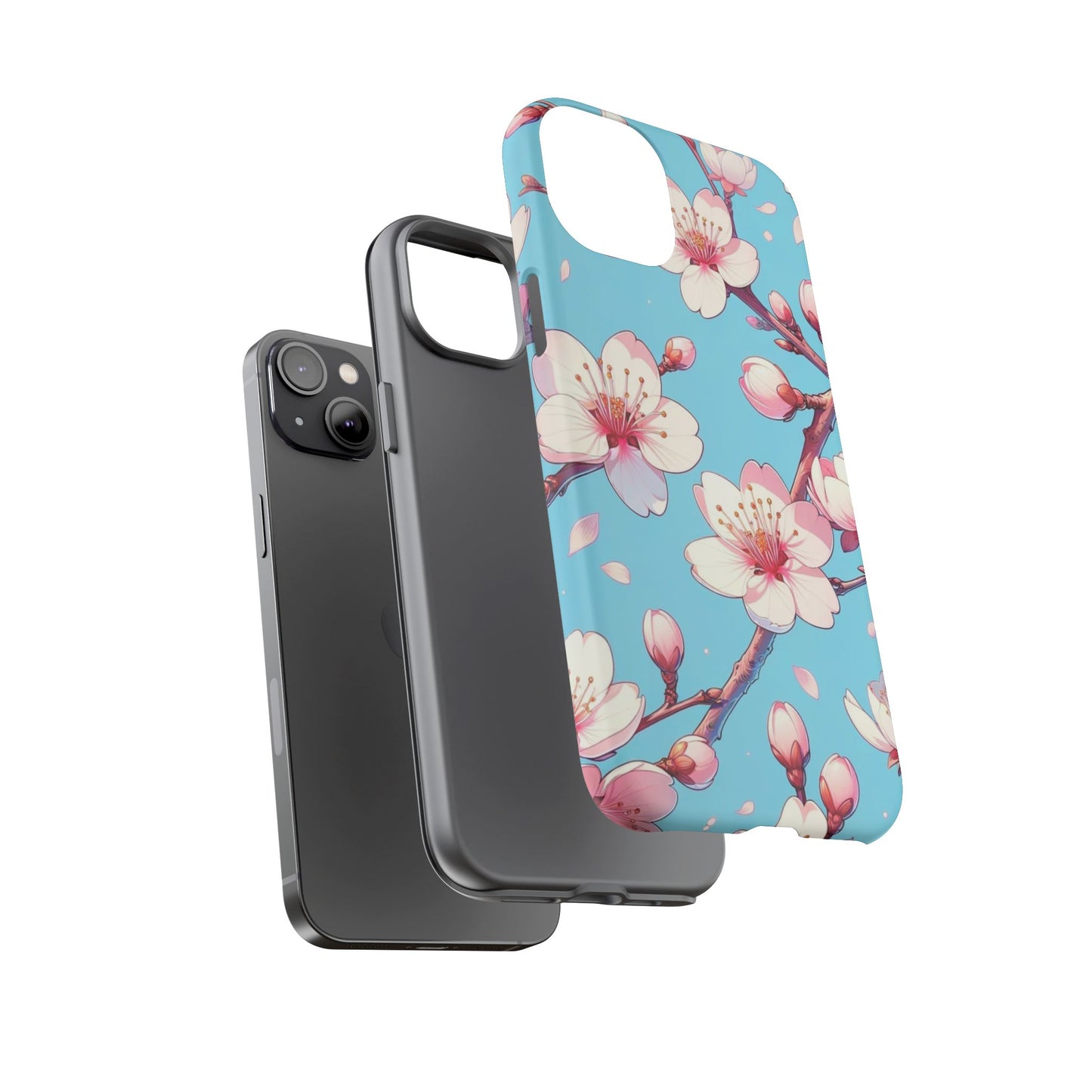 Anime Phone Case, Sakura Blossom Tough Case, Friend Gift, Japanese Culture, Protective Cover, Anime Lover Gift