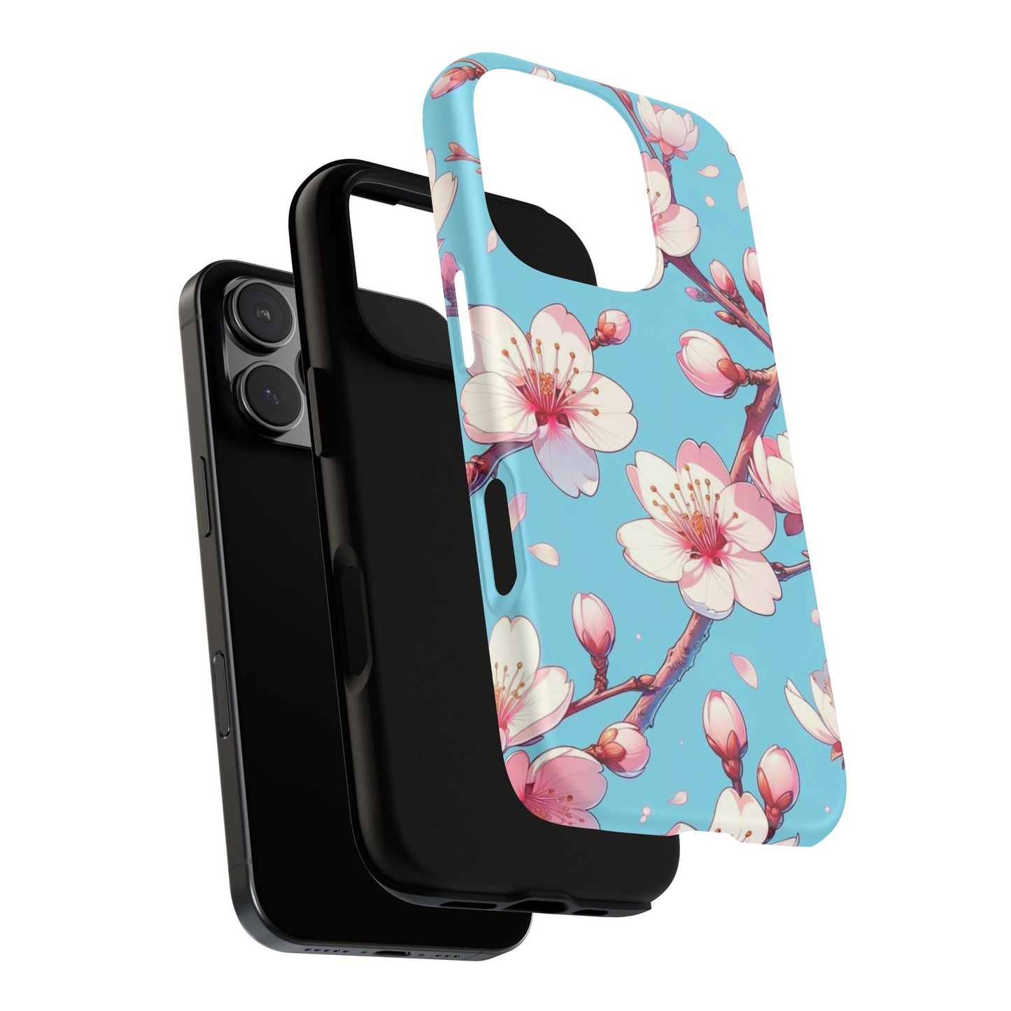 Anime Phone Case, Sakura Blossom Tough Case, Friend Gift, Japanese Culture, Protective Cover, Anime Lover Gift