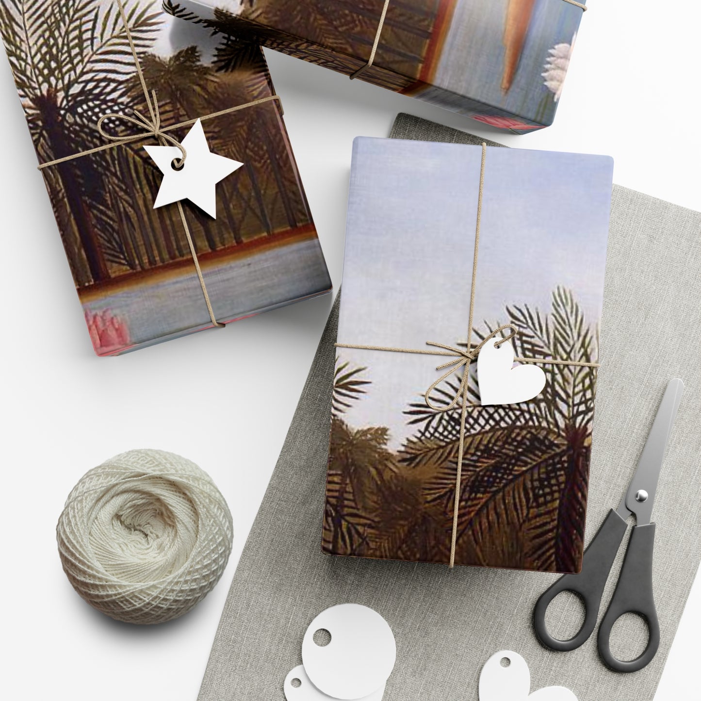 The Flamingoes by Henri Rousseau Wrapping Paper - Artistic and Premium Quality Gift Wrap - Unique & Timeless Design - Eco-Friendly