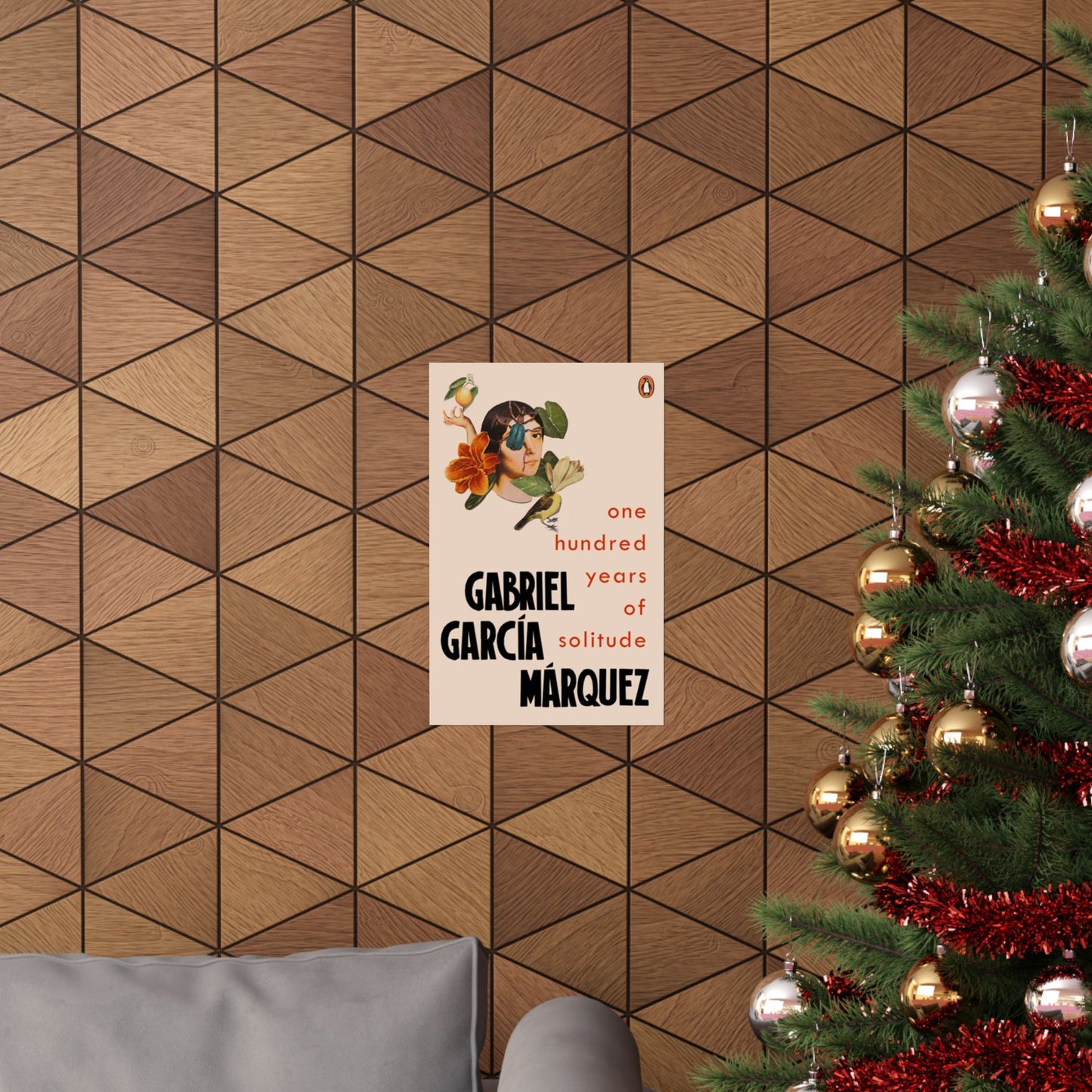 One Hundred Years of Solitude Book Cover Poster, Literary Wall Art for Gabriel Garcia Marquez Fans, Gift for Book Lovers