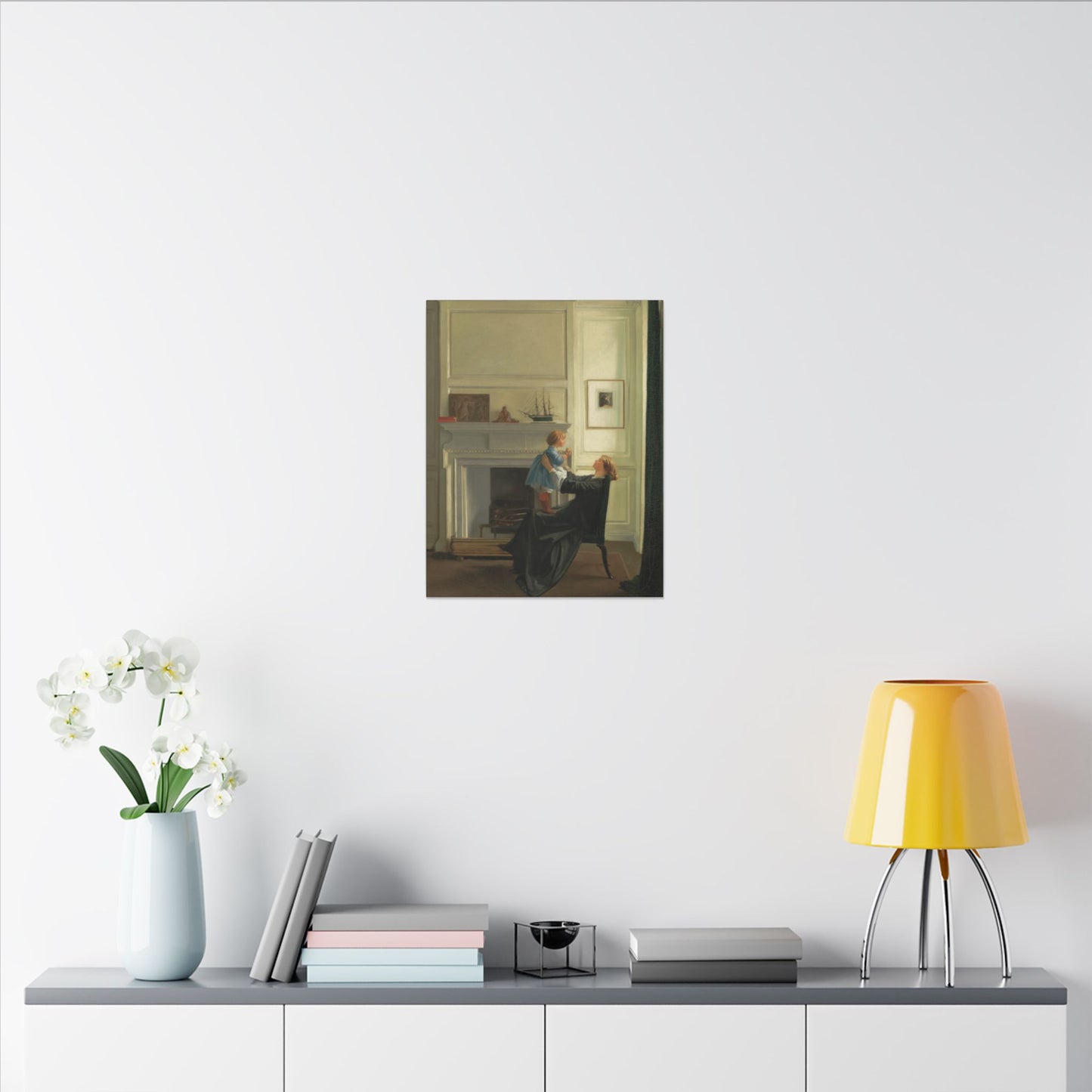 Mother and Child Canvas Print by Sir William Rothenstein, Perfect Mother's Day Gift, Present for Mom's Birthday