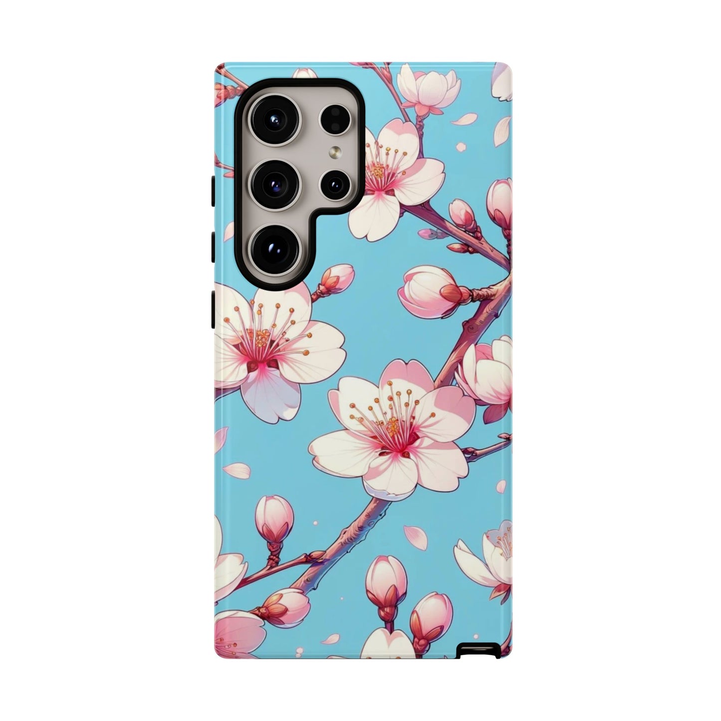 Anime Phone Case, Sakura Blossom Tough Case, Friend Gift, Japanese Culture, Protective Cover, Anime Lover Gift