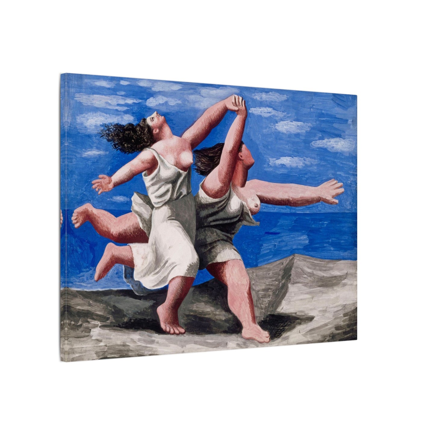 Pablo Picasso Two Women Running on the Beach Canvas Print, Race Classic Artwork, Eco Friendly Canvas for Modern Decor