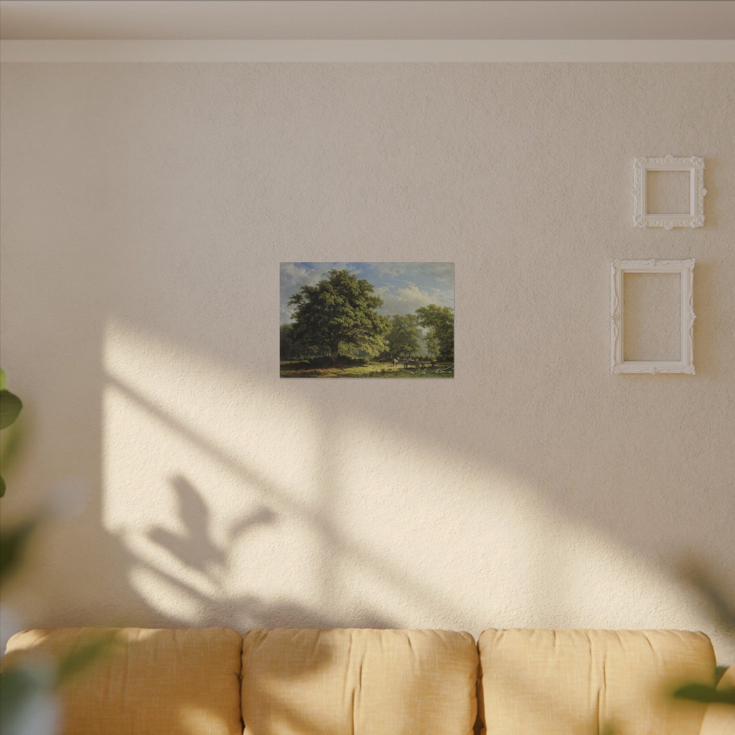 Bentheim Forest Canvas Art by George Andries Roth, Serene Nature Landscape Wall Decor, Luxurious Gift