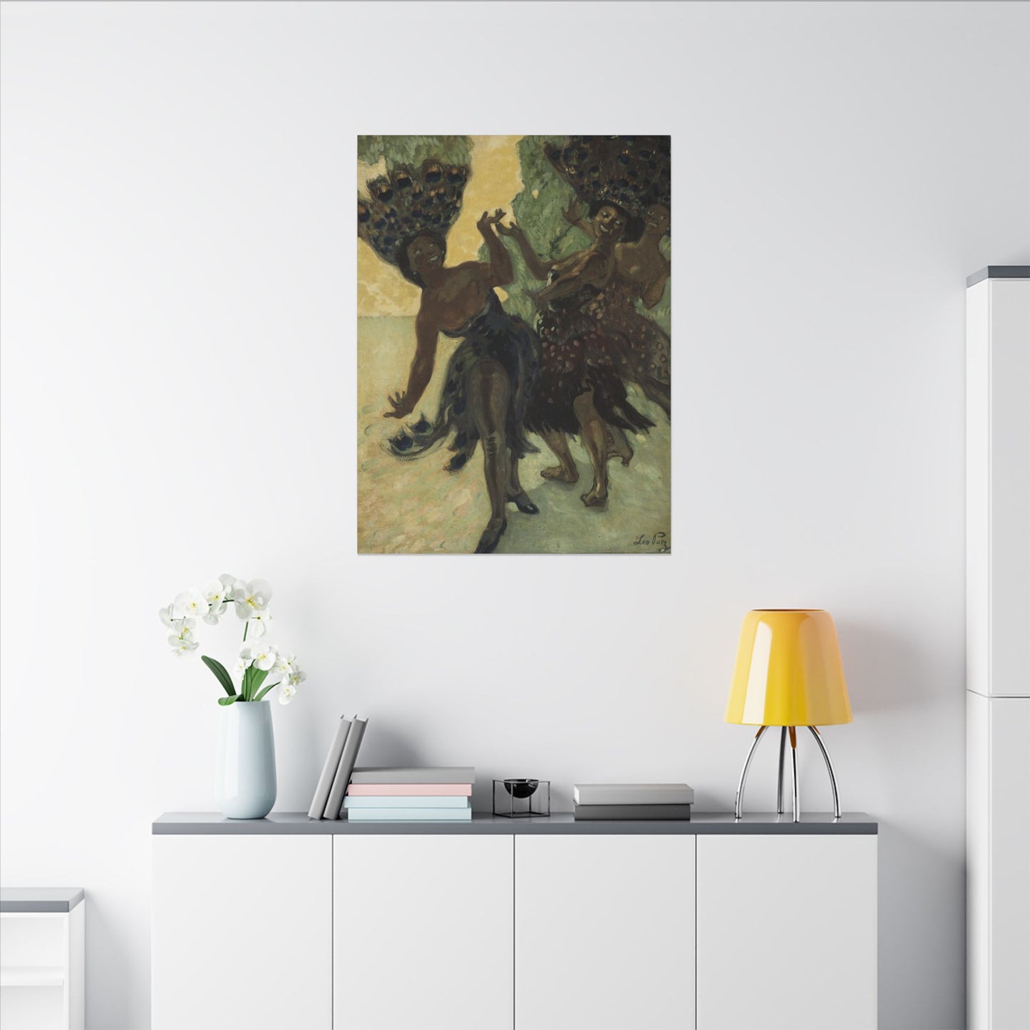 Dancers by Leo Putz Canvas Print, Art Nouveau, Tyrolean German Painter, Wall Art, Rare Find Gift