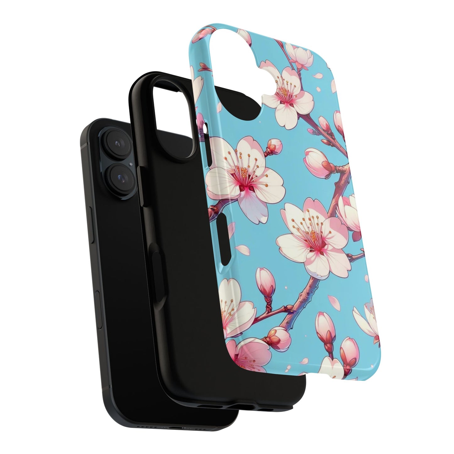 Anime Phone Case, Sakura Blossom Tough Case, Friend Gift, Japanese Culture, Protective Cover, Anime Lover Gift