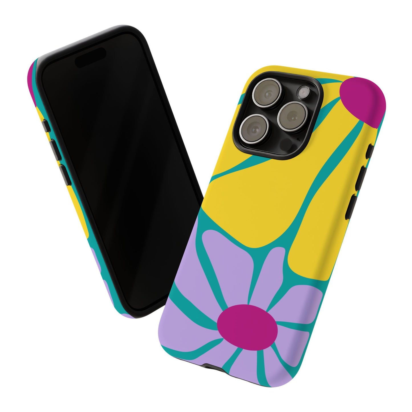 Matisse Style Floral Tough Phone Case, Colorful Abstract Flowers, Gift for Art Lovers, Wide Range of Smartphones