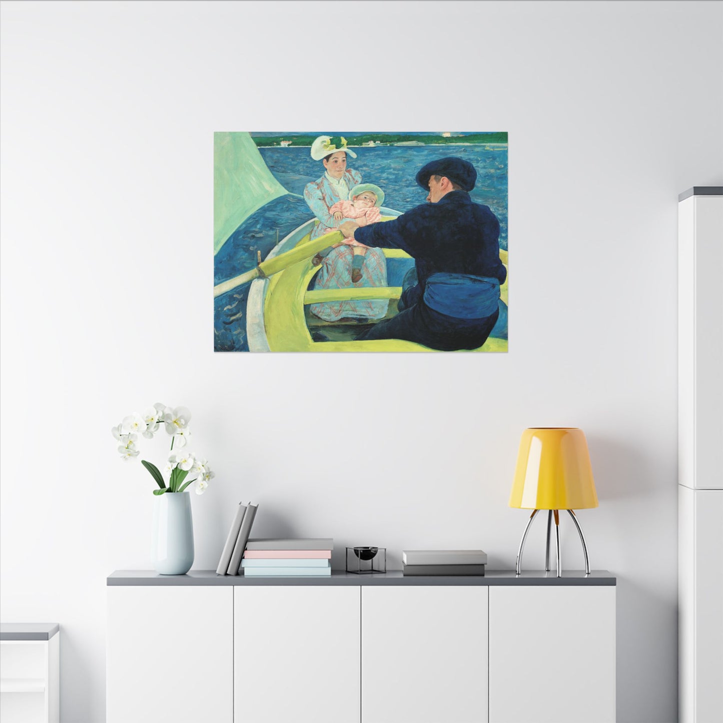 The Boating Party by Mary Cassatt Canvas Print, Ideal Mother's Day Gift, Family Day Wall Art