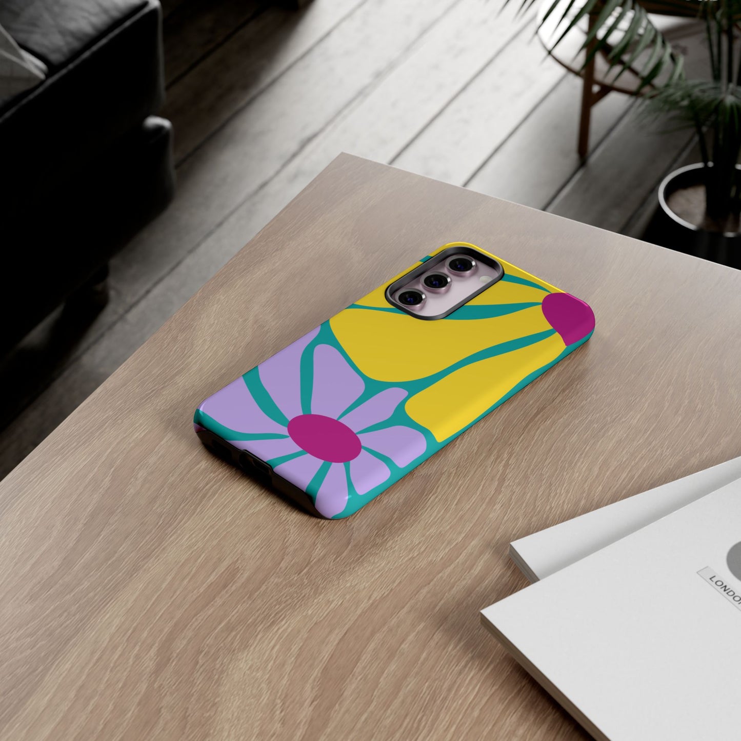 Matisse Style Floral Tough Phone Case, Colorful Abstract Flowers, Gift for Art Lovers, Wide Range of Smartphones
